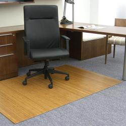 Eco Bamboo Standard Rectangular Natural Chair Mat (72 x 48)
