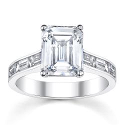 14k White Gold 7/8ct TDW Diamond Engagement Ring (H-I, VS1-VS2)
