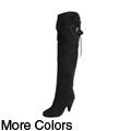 Glaze by Adi Women's 'Lila-2' Microsuede Thigh-high Boots