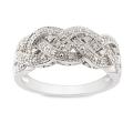 Sterling Silver 1/8ct TDW Diamond Ring (H-I, I2-I3)