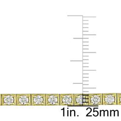14k Yellow Gold 3 1/5ct TDW Diamond Tennis Bracelet (G-H, I1-I2)