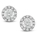 18k White Gold 1/2ct TDW Diamond Earrings (G-H, SI1-SI2)