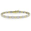 18k Two-tone Gold 2 1/2ct TDW Diamond Bracelet (G-H, SI1-SI2)