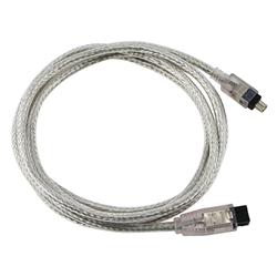 Translucent IEEE 9 pin-4 pin M to M 6-foot 1394b Firewire 800 Cable