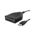 4-feet Black SYBA USB to IEEE 1284 Parallel Cable