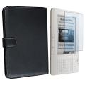 Leather Case/ Screen Protector for Amazon Kindle 2