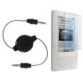Screen Protector/ Black 3.5mm Audio Cable for Amazon Kindle 2