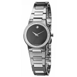 Movado Women's 'Safiro' Stainless Steel Quartz Diamond Watch