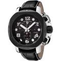 Swiss Legend Men's Scubador Black Dial Black Leather Chronograph Watch