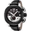 Swiss Legend Men's Scubador Black Leather Chronograph Watch