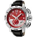 Swiss Legend Men's Scubador Black Leather Chronograph Watch