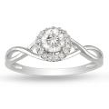 10k White Gold 3/8ct TDW Diamond Ring (G-H, I2-I3)