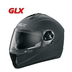 GLX Adult Full Face Matte Black Motorcycle Helmet