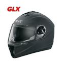 GLX Adult Full Face Matte Black Motorcycle Helmet