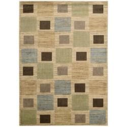 Monaco Gold Geometric Rug (7'9 x 10'10)
