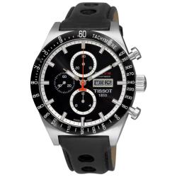 Tissot Men's 'T-Sport PRS 516' Black Strap Automatic Chronograph Watch.