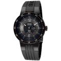 Oris Men's 'Williams F1 Team Day Date' Black Strap Automatic Watch
