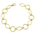 14k Yellow Gold Open Fancy Link Bracelet