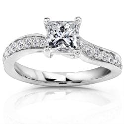 14k White Gold 1/2ct TDW Diamond Engagement Ring (H-I, I1-I2)