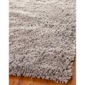 Hand-woven Solo Grey Shag Rug (6' x 9')