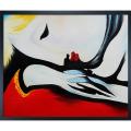 Pablo Picasso 'Rest' Hand-painted Framed Art Print