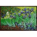 Van Gogh 'Irises' Hand-painted Framed Art Print
