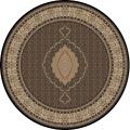 Kingston Black Oriental Rug (5'3 Round)