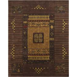 Hand-knotted Mandara New Zealand Wool Rug (8' x 10')
