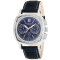 Akribos XXIV Men's Multifunction Diamond Swiss Quartz Square Strap Watch