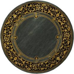 Hand-tufted Mandara Wool Rug (7'9 Round)