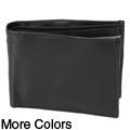 Boston Traveler Men's Genuine Leather Bi-fold Wallet