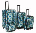 Rockland Designer Leaf Expandable 4-piece Luggage Set
