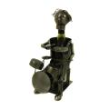 Deluxe Art Deco Drummer Metal Wine Bottle Holder