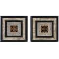 Merri Pattinian 'Longevity and Happiness' Framed 2-piece Canvas Art Set