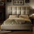 Sarajevo Taupe Velvet Tufted Queen Bed