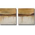 Patricia Pinto 'Melting Gold I and II' 2-piece Canvas Art Set