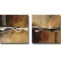 Best materials on abstract Art Collage Laurie Maitland 'Copper Concerto I and II' 2-piece Canvas Art Set