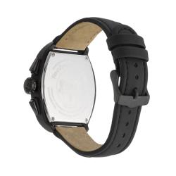 TechnoMarine Men's 'US Navy' PVD Steel and Leather Quartz Watch