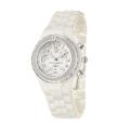 TechnoMarine Women's 'Ceramic' White Quartz Diamond Watch