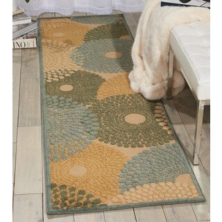 Graphic Illusions Pastel Circular Rug (2'3 x 8')