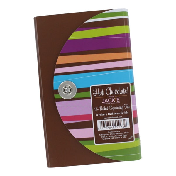 Jackie Hot Chocolate 13pocket Expanding Coupon Organizer File