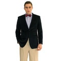 Ferrecci Men"s Navy Velvet 2-button Jacket