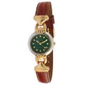 Peugeot Women's '710-7' Green Dial Leather Strap Watch
