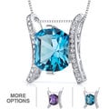 Oravo Sterling Silver Prince Gemstone Pendant Necklace