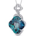 Oravo Sterling Silver Lily Cut Gemstone Necklace