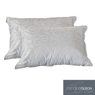 Compare Price Candice Olson Down Alternative Pillow with Removable Cover (Set of 2)