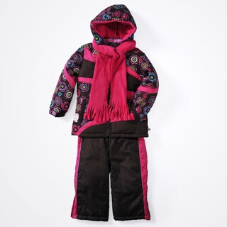 Rothschild Infant Girls' 2-piece Floral Print Snowsuit