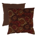 Flocked Floral 23-inch Floor Pillow