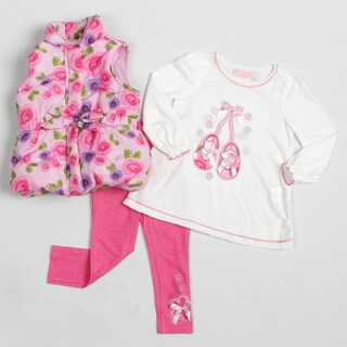 Kids Headquarters Girl's 3-piece Pink Ballet Set
