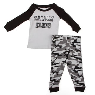 Calvin Klein Infant Boy's Camo Print Pajama Set